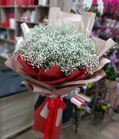 Букет цветов из: Гипсофила в Ганусово