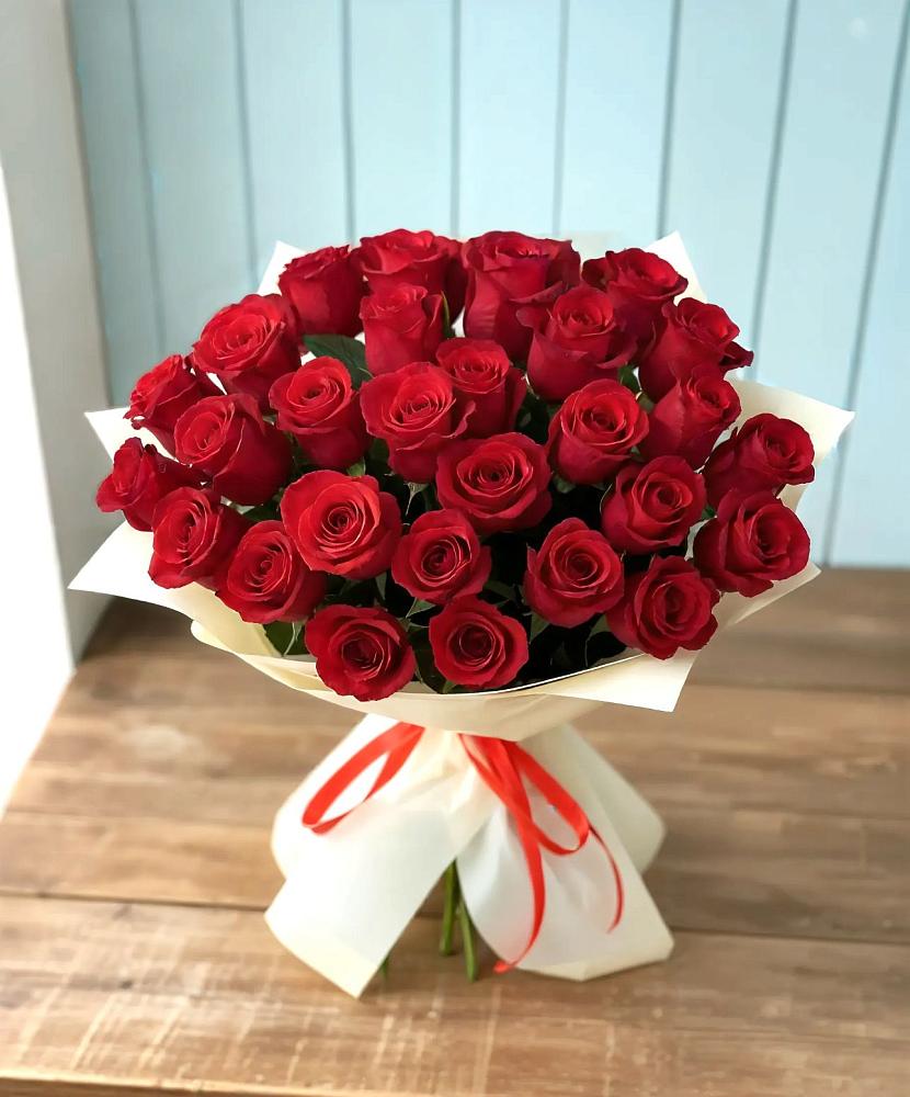 Букет 29 Красных роз в Ганусово