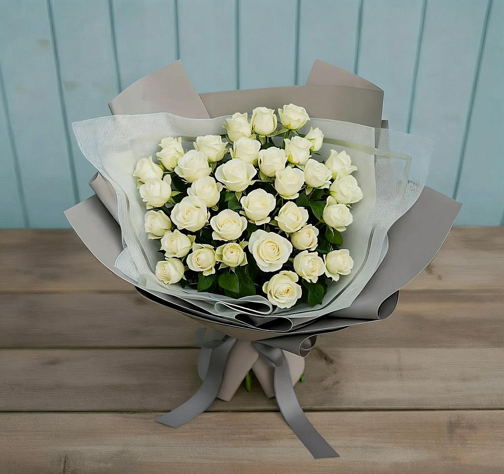 Букет Белоснежная нежность в Ганусово