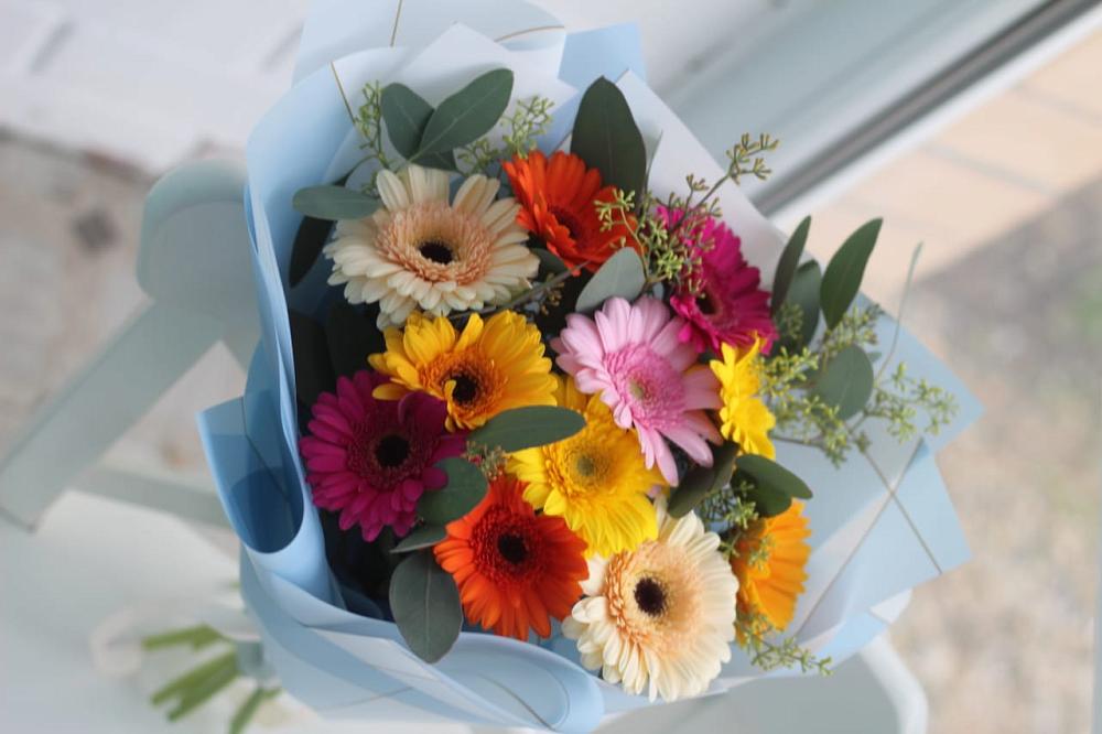 Букет цветов из: Герберы в Ганусово