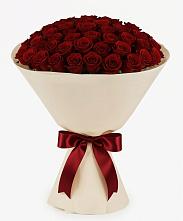 Букет 101 Бордовая роза Блэк Бакарра в Ганусово