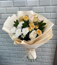 Букет цветов из:  Розы и Хризантемы в Ганусово