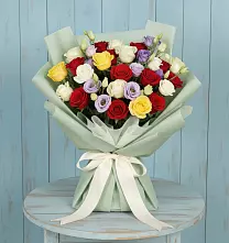 Букет цветов из:  Розы в Ганусово