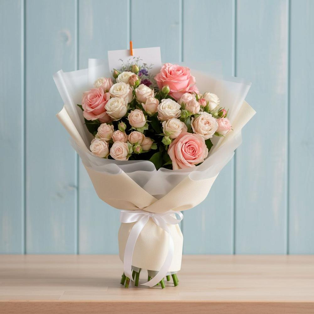 Букет цветов из: Розы в Ганусово