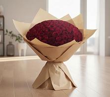Букет 101 Красная роза в Ганусово