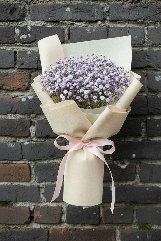 Букет цветов из: Гипсофила в Ганусово