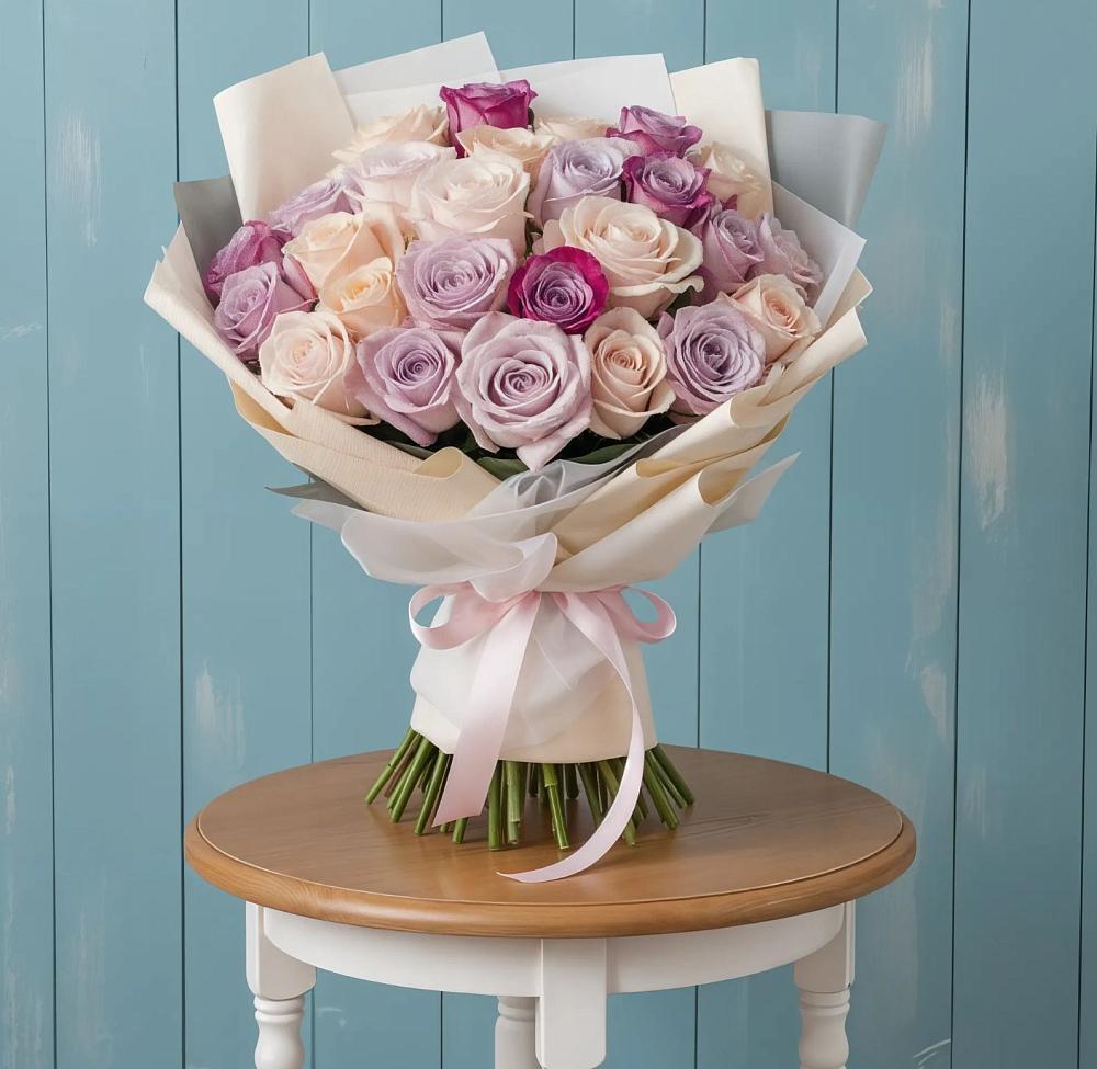 Букет цветов из: Розы в Ганусово