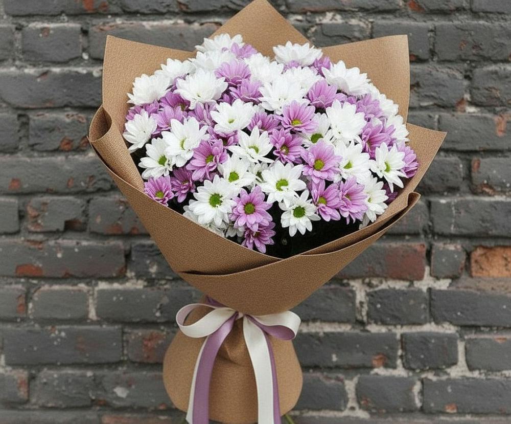 Букет цветов из: Хризантемы в Ганусово