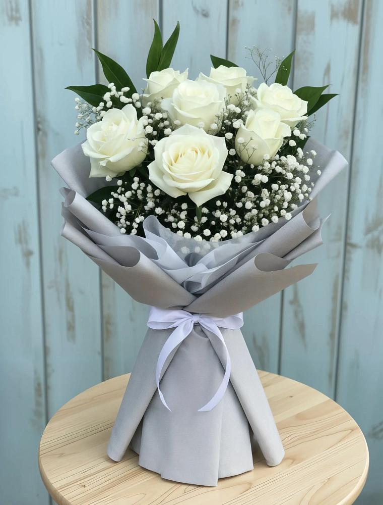 Букет цветов из: Розы в Ганусово