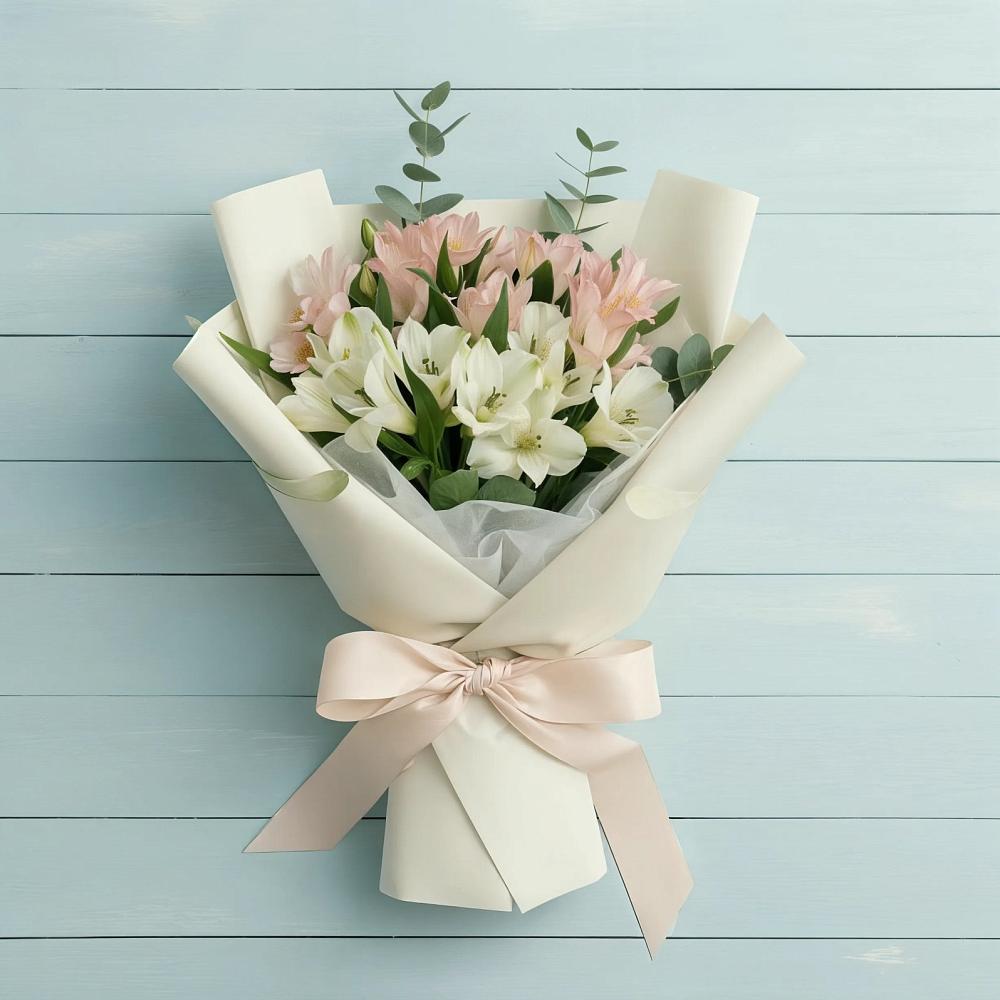 Букет цветов из: Альстромерии в Ганусово