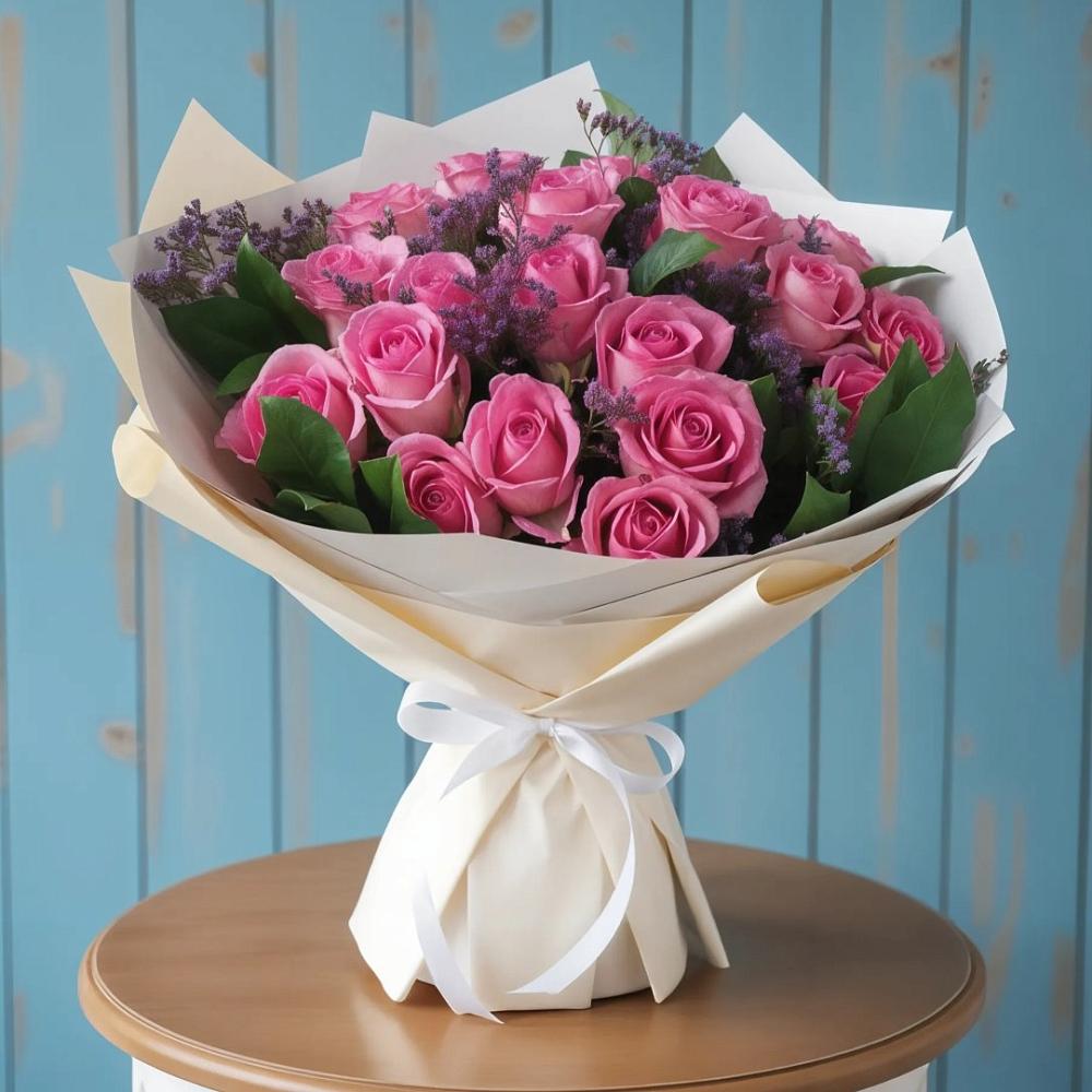 Букет цветов из: Розы в Ганусово