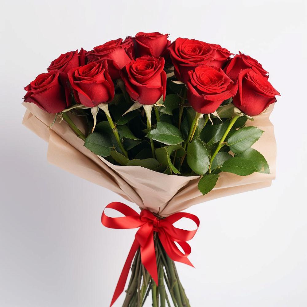 Букет 11 Красных роз Эдлесс Лав в Ганусово